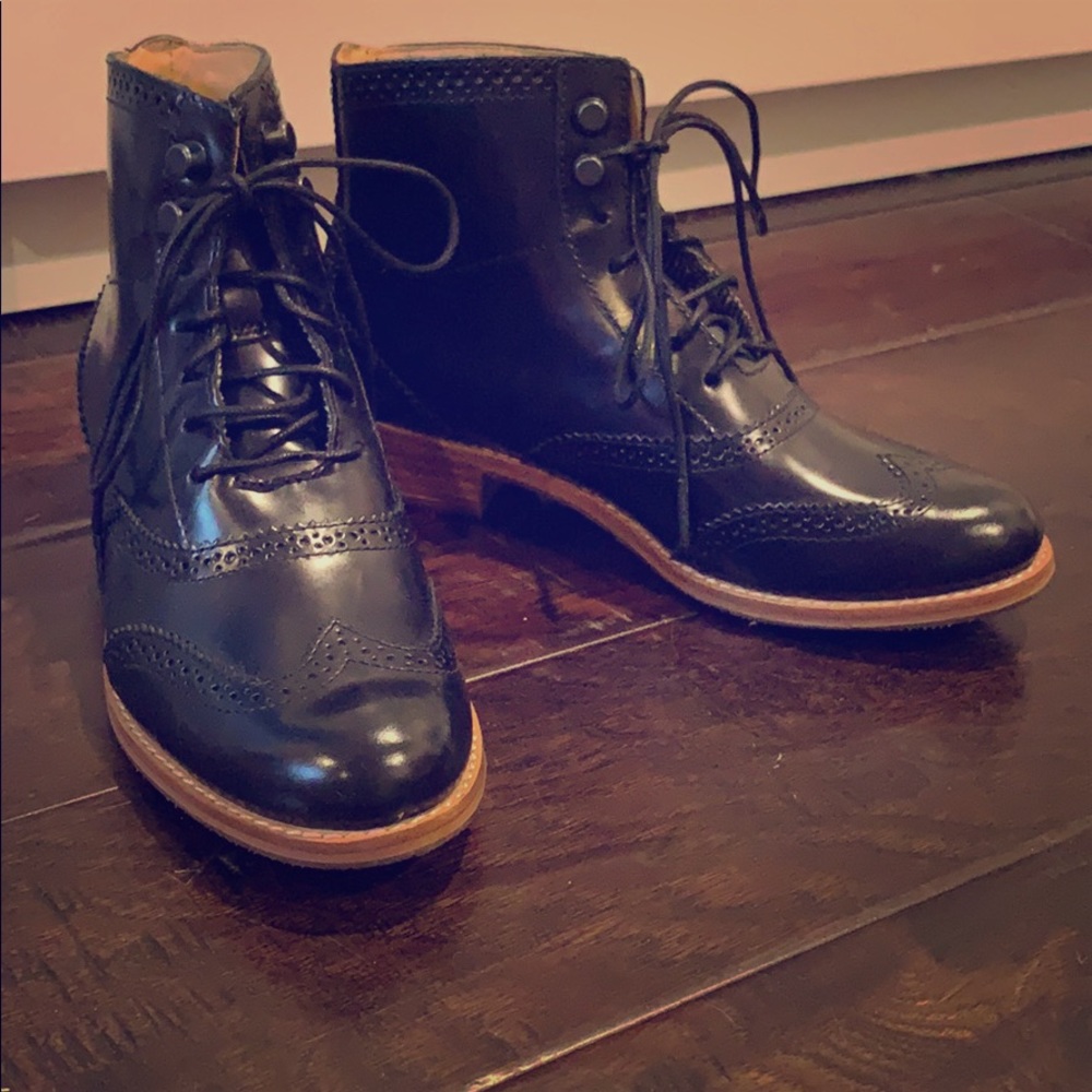 Sebago Black Oxford Boots